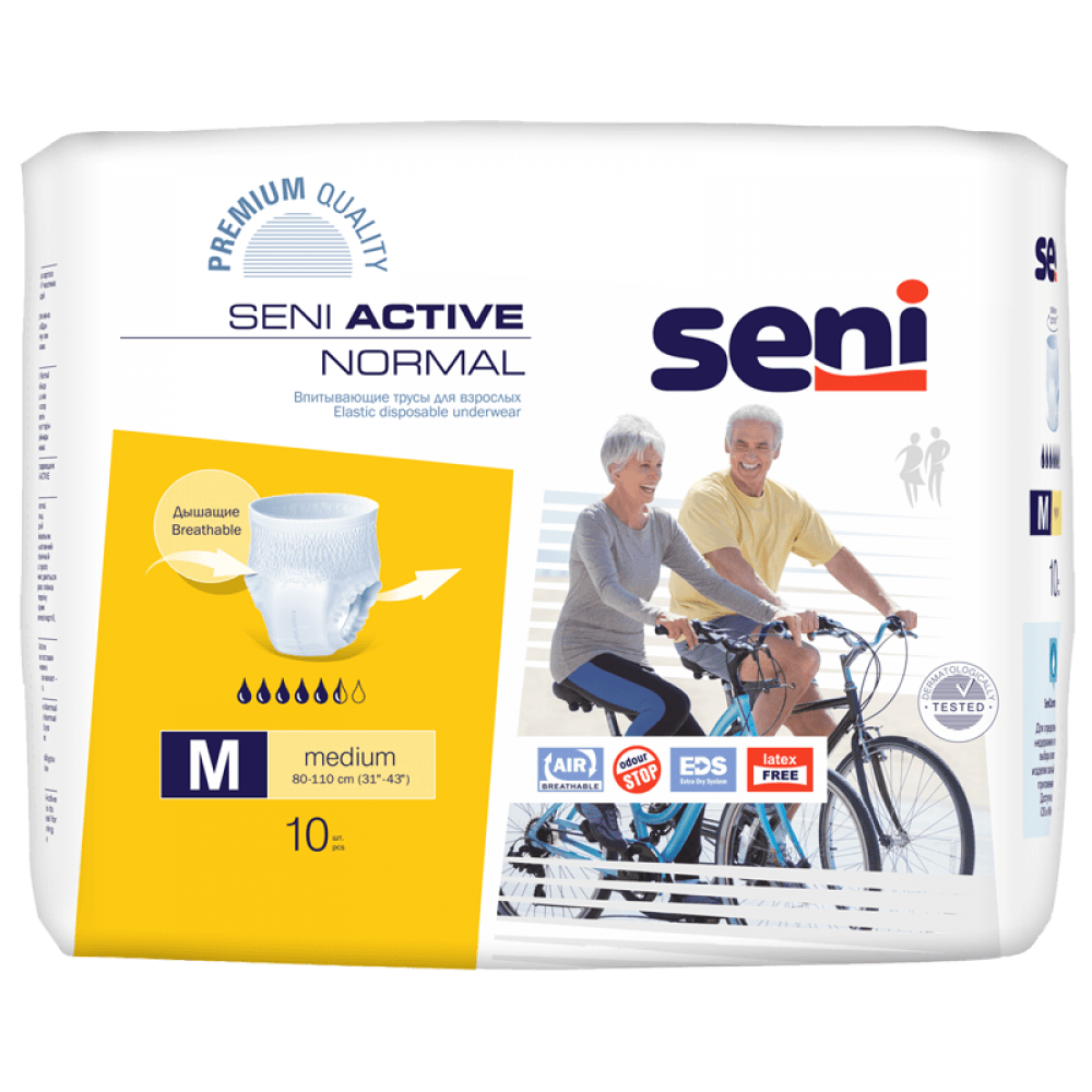 Трусы для взрослых Seni active normal 10шт одноразовые